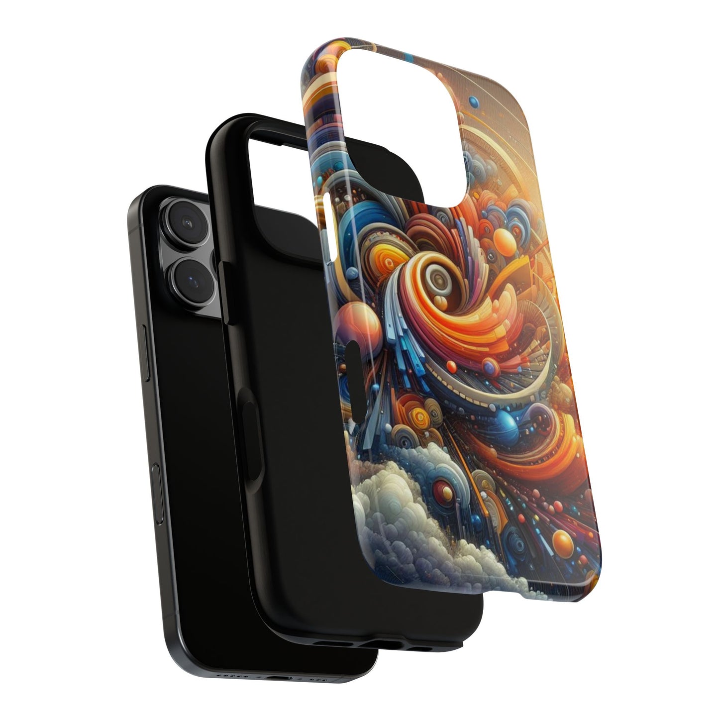 Vibrant Abstract Phone Case, Artistic Cell Phone Cover, Colorful Smartphone Protector, Unique Gift for Art Lovers, Stylish Tech Accessory