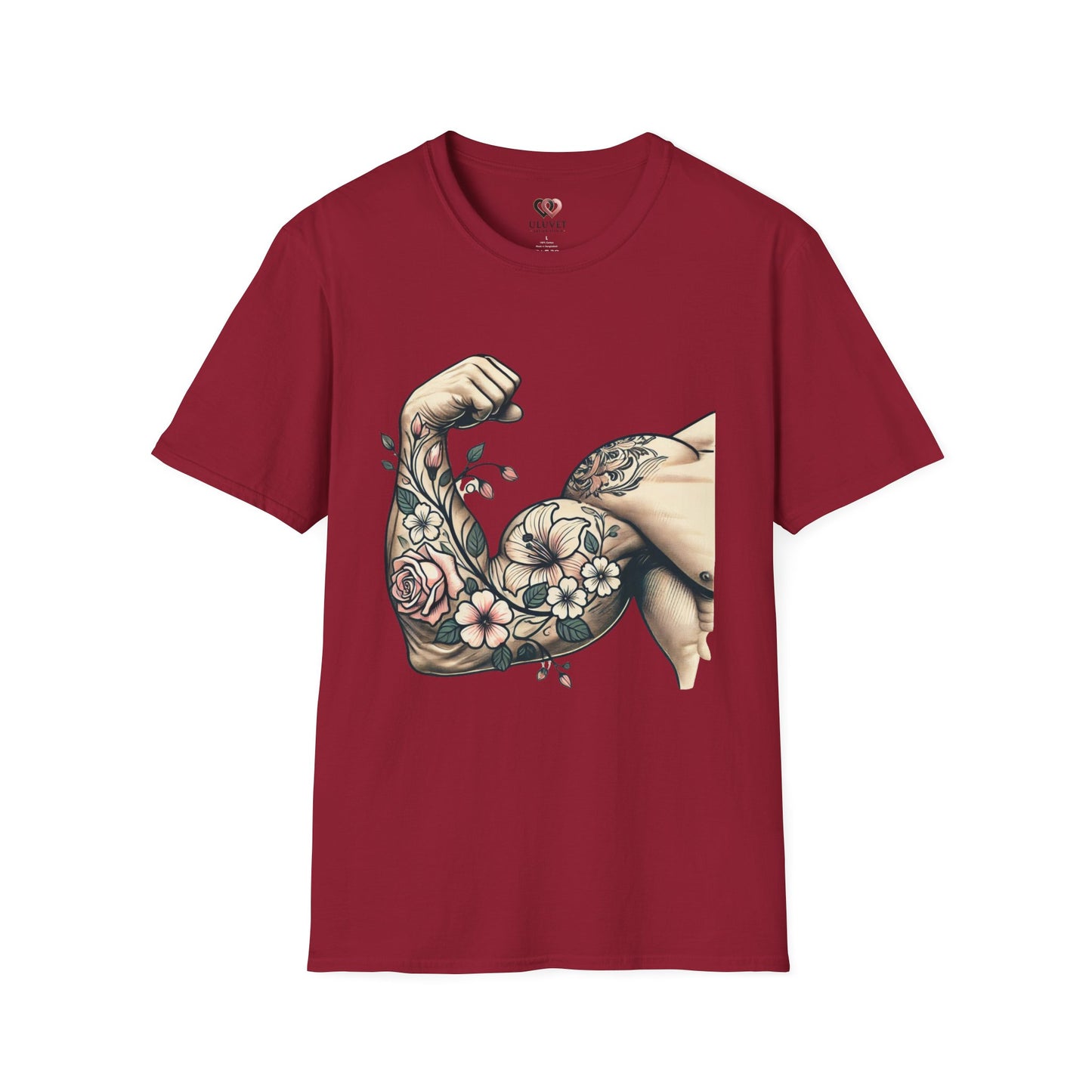 Floral Arm Tattoo T-Shirt, Stylish Unisex Tee, Summer Fashion, Gift for Him or Her, Tattoo Lovers Apparel, Casual Wear
