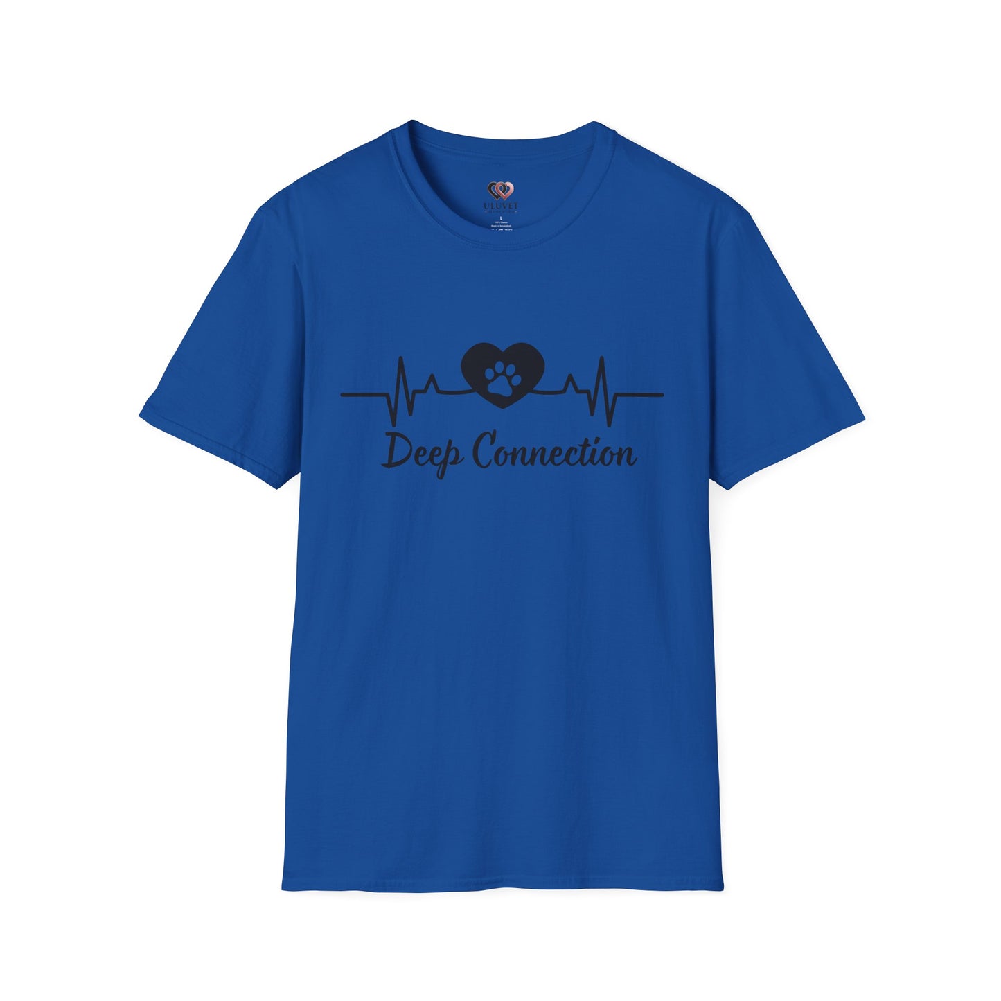 Unisex Heartbeat Connection T-Shirt, Pet Lover Gifts, Animal Rescue Tee, Casual Everyday Wear, Unique Gift for Dog Owners