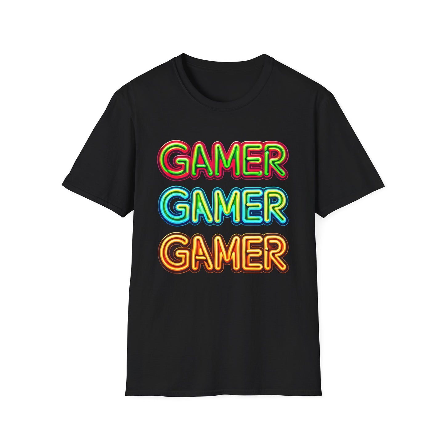 Retro Gamer Unisex Softstyle T-Shirt - Perfect for Gamers, Gaming Events, Birthdays, or Casual Wear, Gamer Tee, Gift for Gamers, Video Game