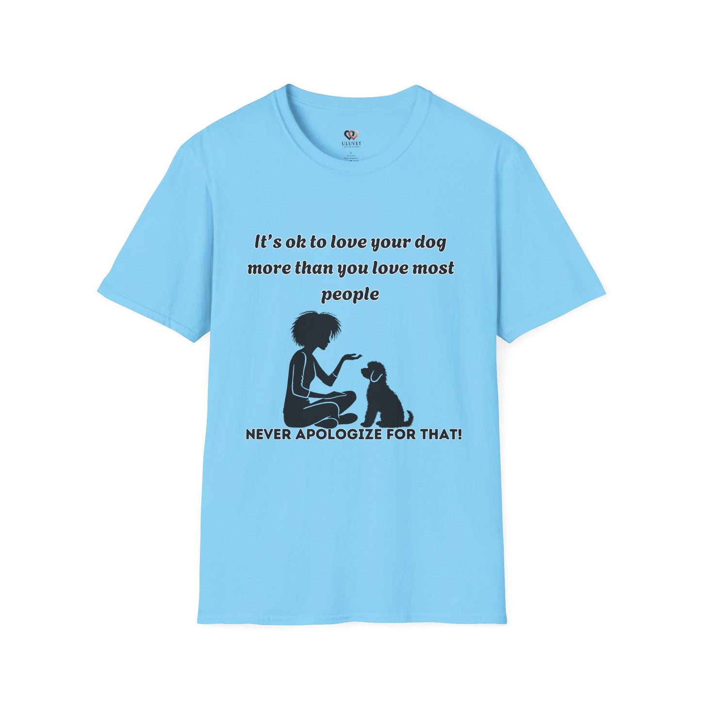 Dog Lover Unisex Softstyle T-Shirt - Perfect Gift for Pet Owners, Dog Moms, Animal Lovers, Casual Wear, Dog-Themed Apparel