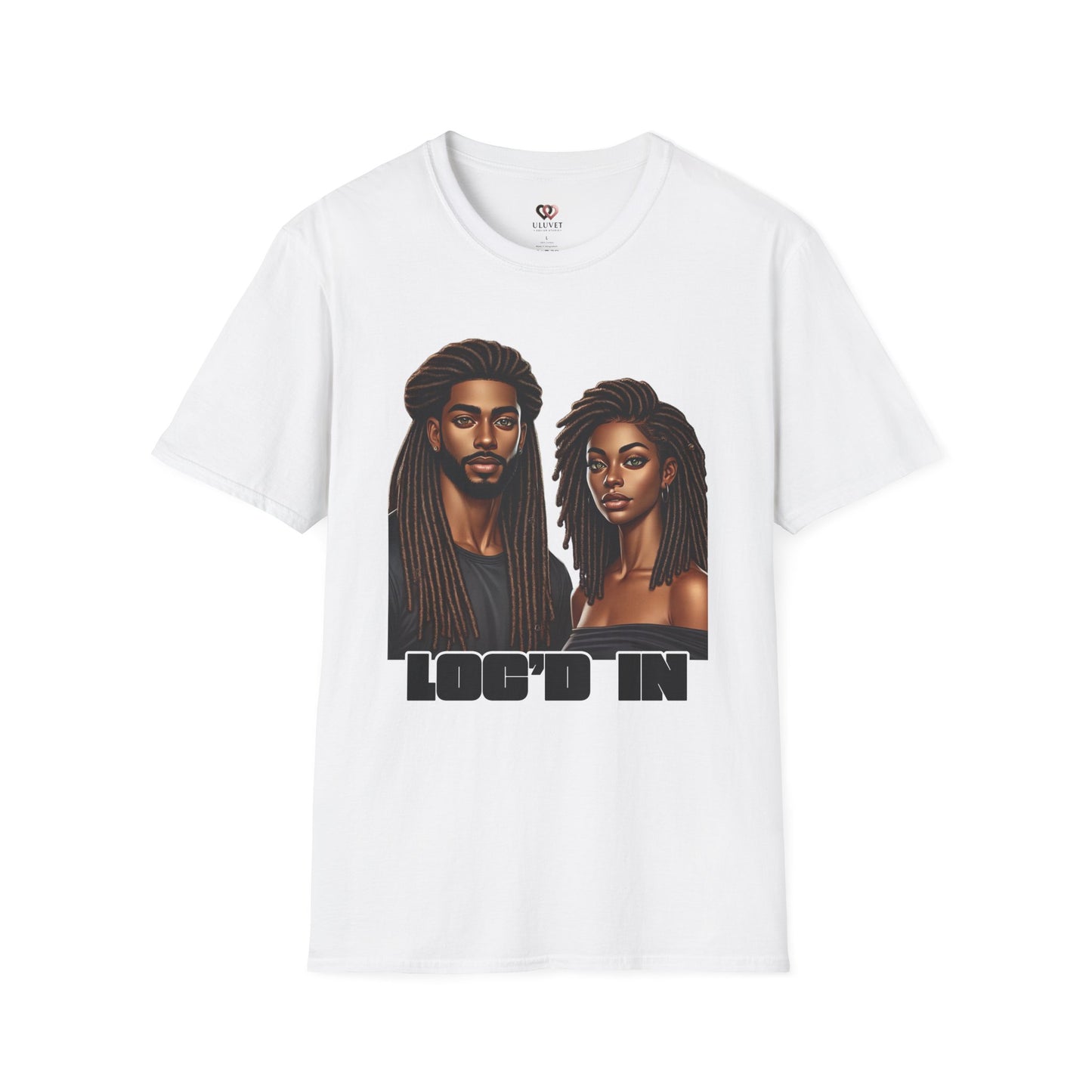 Loc'd In Unisex Softstyle T-Shirt, Unique Hair Art Tee, Gift for Dreadlock Lovers, Casual Wear, Trendy Apparel