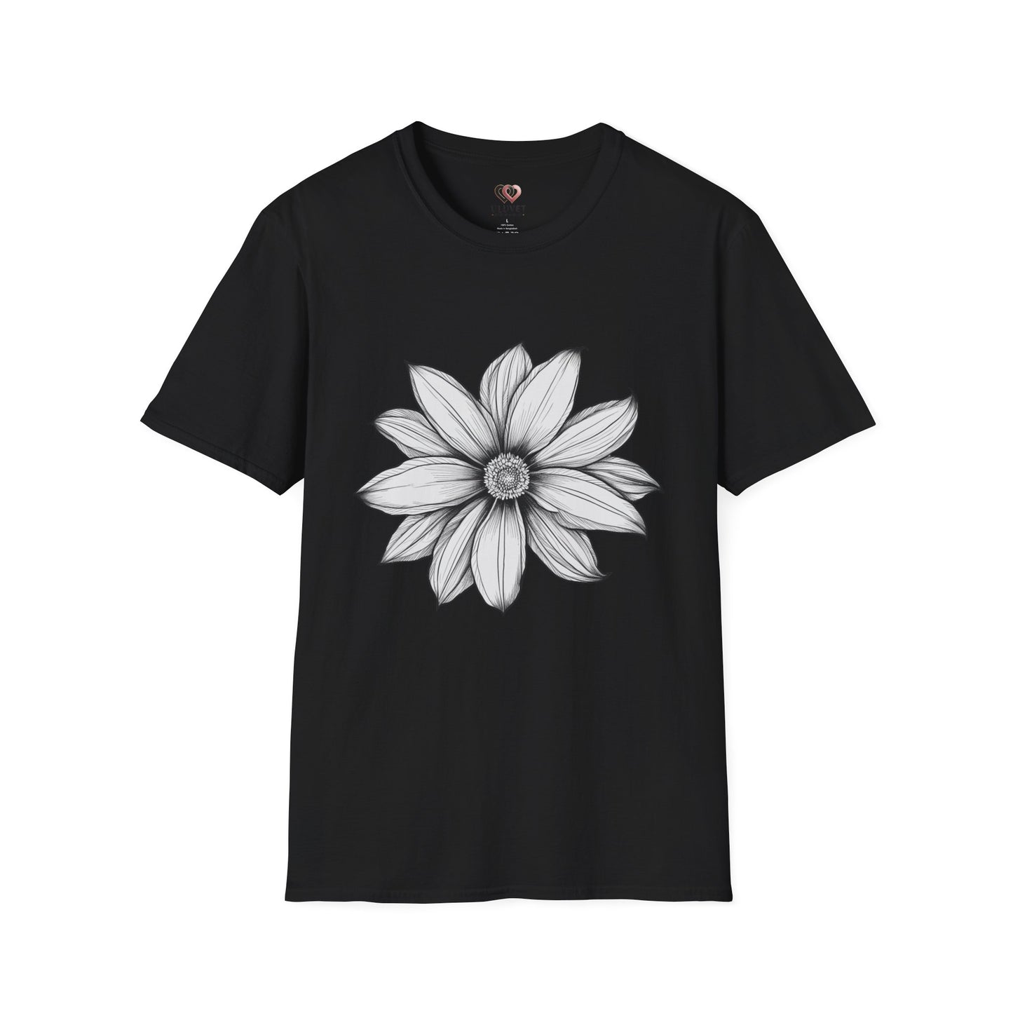 Floral Graphic T-Shirt, Softstyle Tee, Nature Lover Gift, Casual Wear, Birthday Apparel, Eco-Friendly Fashion