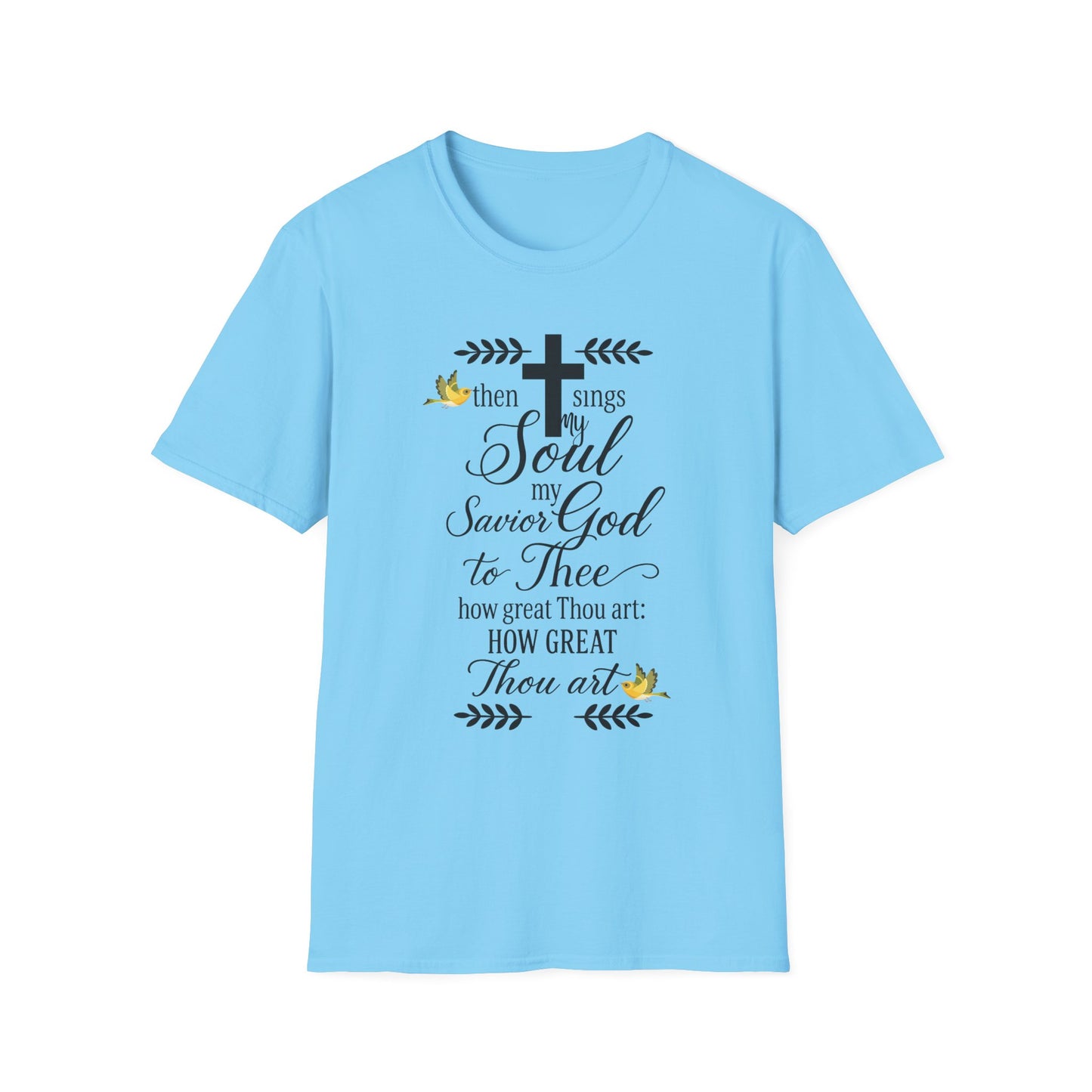 Faith-Inspired Unisex Softstyle T-Shirt, Spiritual Gift, Christian Apparel, Inspirational Wear, Perfect for Church, Everyday Comfort
