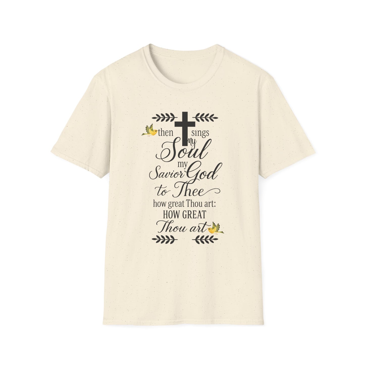 Faith-Inspired Unisex Softstyle T-Shirt, Spiritual Gift, Christian Apparel, Inspirational Wear, Perfect for Church, Everyday Comfort