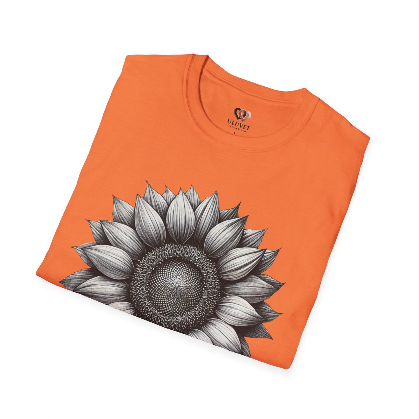 Sunflower Unisex Softstyle T-Shirt, Floral Graphic Tee, Plant Lover Gift, Casual Wear, Summer Style, Nature Enthusiast Apparel
