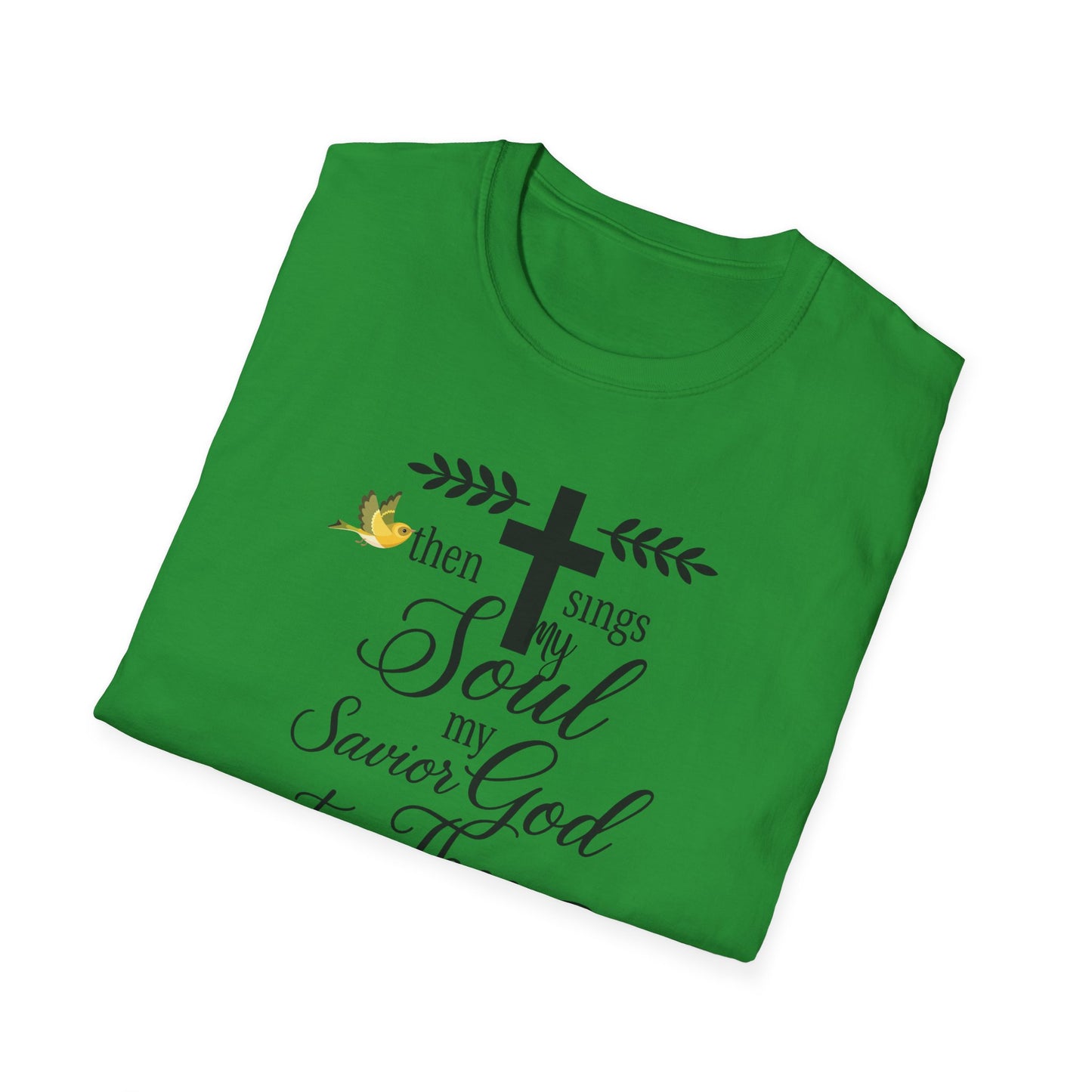 Faith-Inspired Unisex Softstyle T-Shirt, Spiritual Gift, Christian Apparel, Inspirational Wear, Perfect for Church, Everyday Comfort