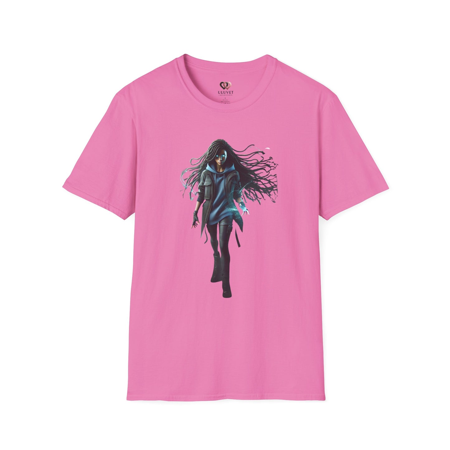 Mystical Girl Unisex Softstyle T-Shirt, Fantasy Tee, Gift for Her, Unique Graphic Tee, Cool Casual Wear, Birthday Gift, Halloween Costume