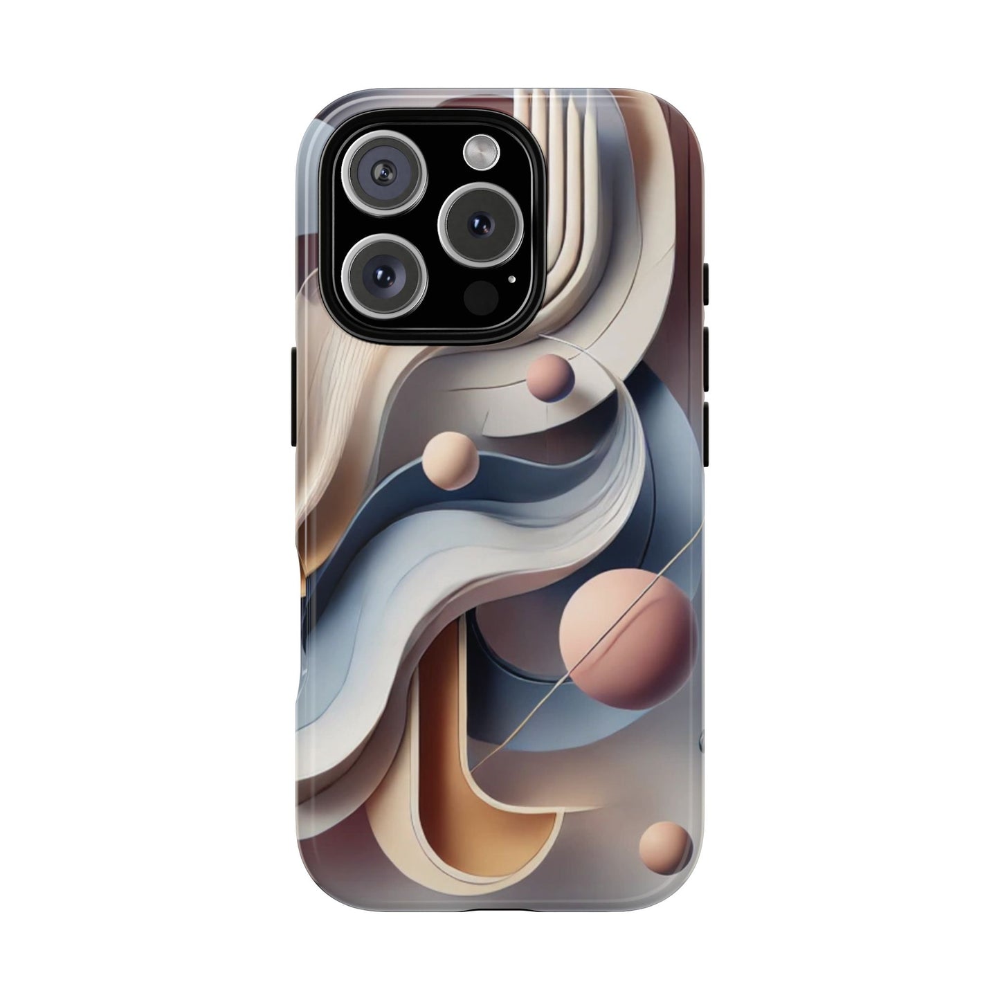 Abstract Phone Case, Art-Inspired Tough Cases, Unique Gift for Art Lovers, Stylish Accessory, Geometric Design, Modern Aesthetic