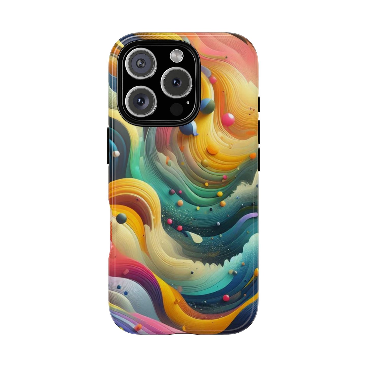 Colorful Abstract Phone Case - Tough Cases for Creative Spirits, Custom Phone Cover, Artistic Gift, Vibrant Accessories, Unique Design