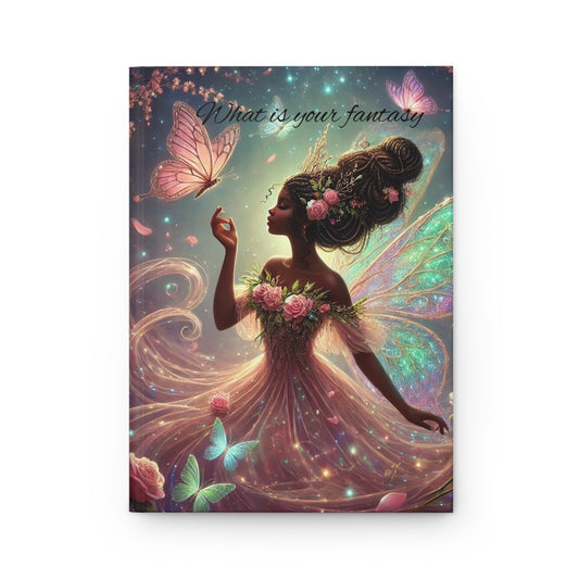 Fantasy-Inspired Hardcover Journal, Dream Journal, Fairy Art Notebook, Gift for Writers, Magical Diary, Self-Discovery Journal