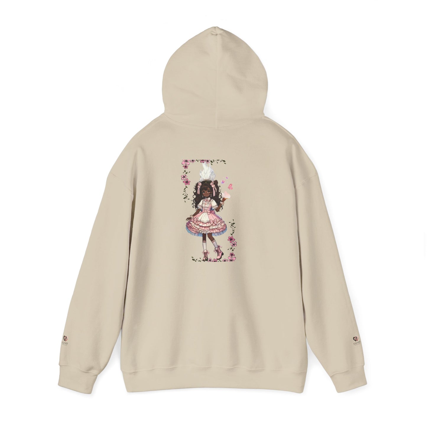 Hooded Sweatshirt - Girly Anime Fantasy Design