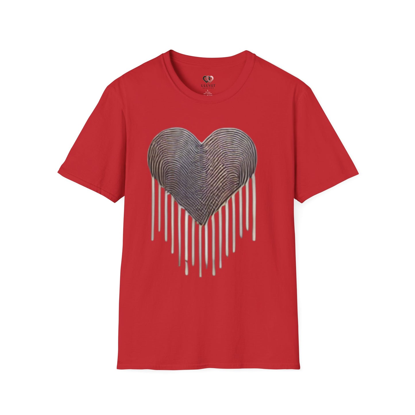 Heartfelt Fingerprint T-Shirt – Perfect for Gift Giving, Casual Wear, Couples, Anniversaries, Loved Ones