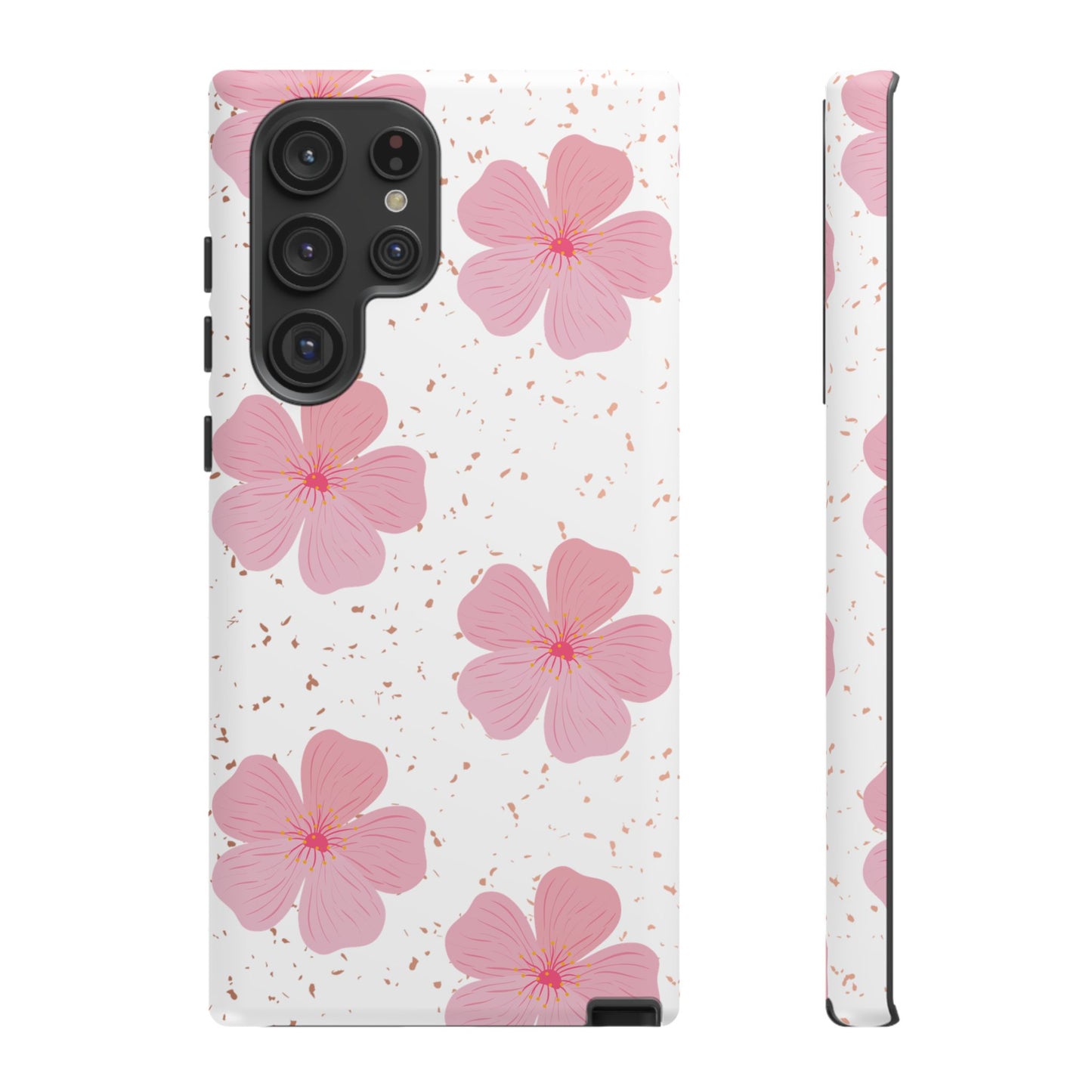 Floral Tough Cases for Women, Girly Phone Covers, Spring/Summer Designs, Protective Phone Cases, Feminine Tech Accessories