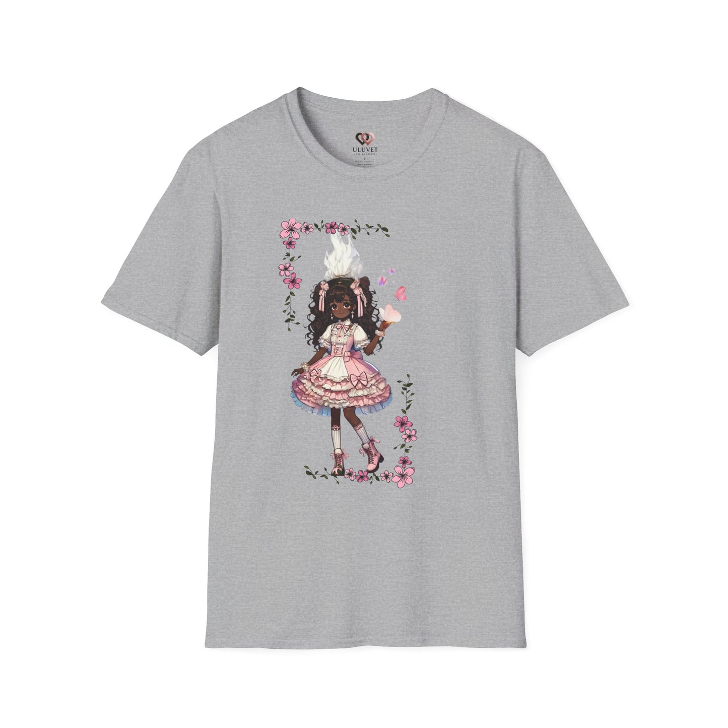 Unisex Softstyle T-Shirt  - Girly Anime Fantasy Design