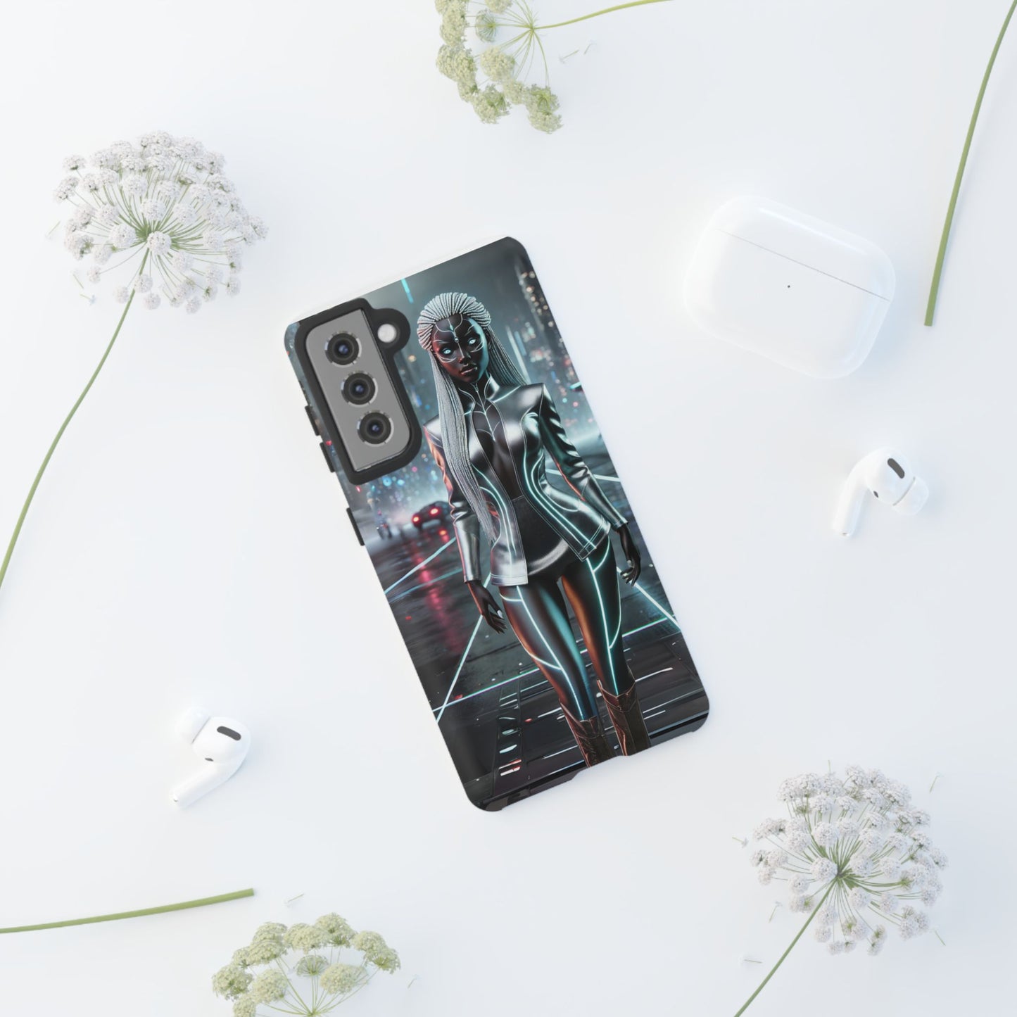 Futuristic Phone Case for Tech Lovers, Cyberpunk Phone Cover, Cool Gift for Him/Her, Unique Tech Accessory, Stylish Phone Protector