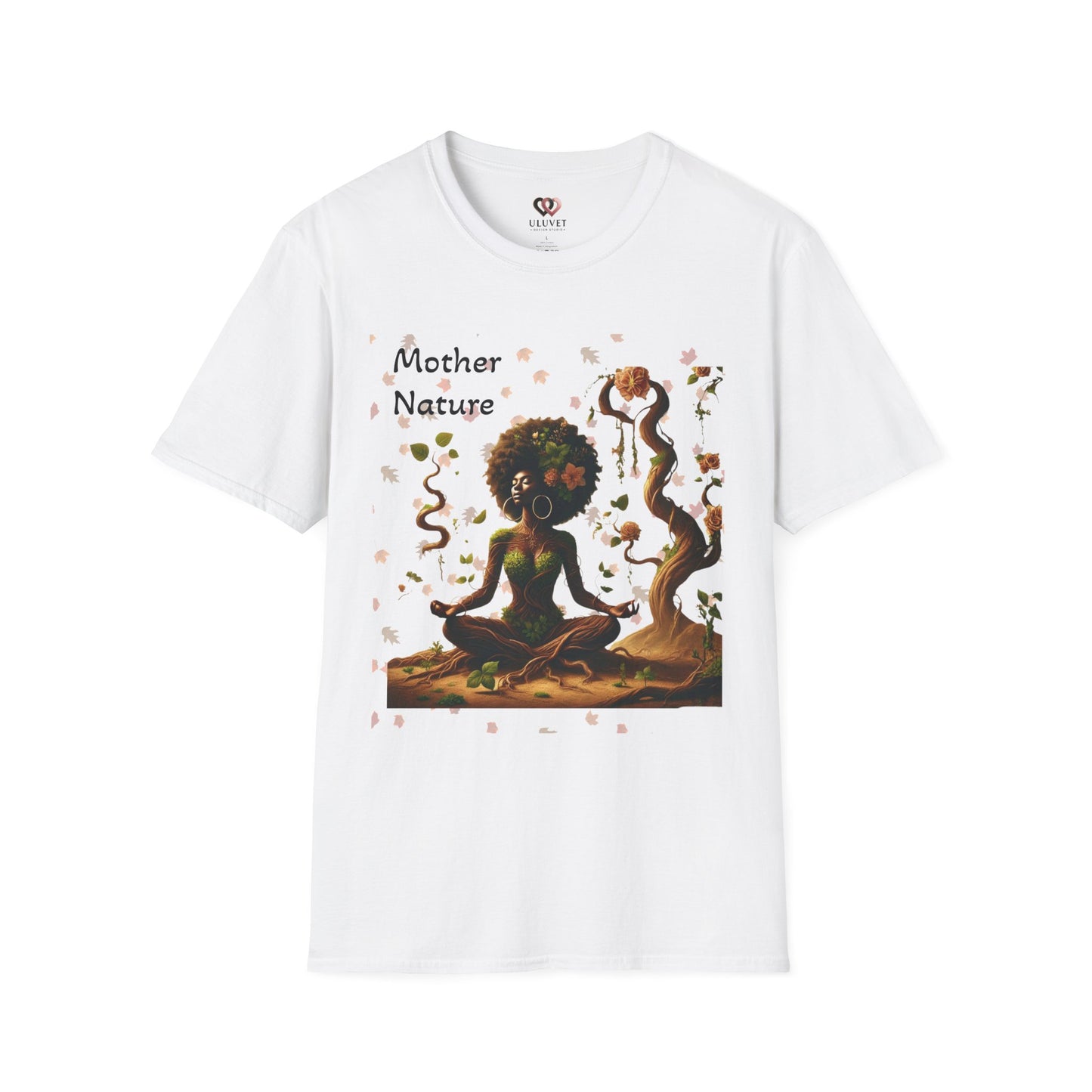 Mother Nature T-Shirt — Earthy Yoga Goddess Graphic Tee