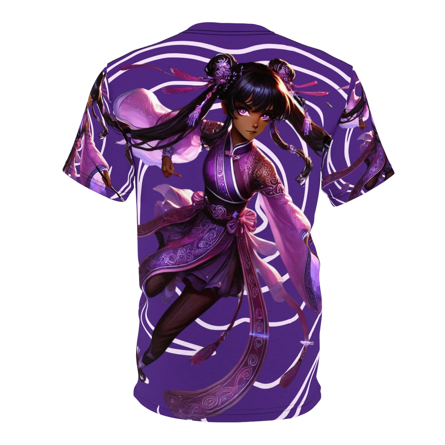 Purple Anime Warrior All-Over Print Tee