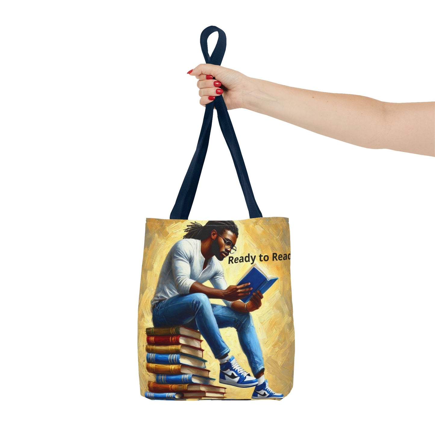 Customizable Book Tote Bag. Literary Book Lover Art