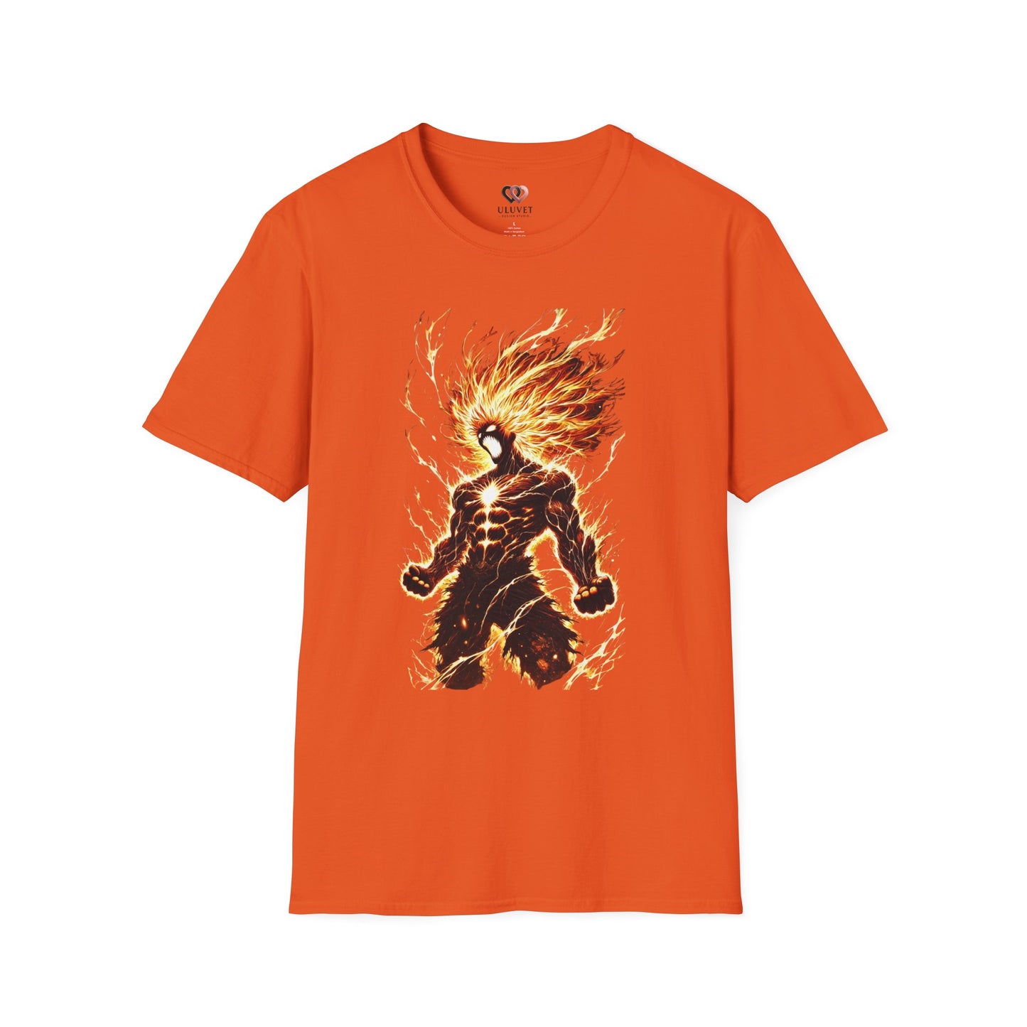 Fire Anime Unisex Softstyle T-Shirt