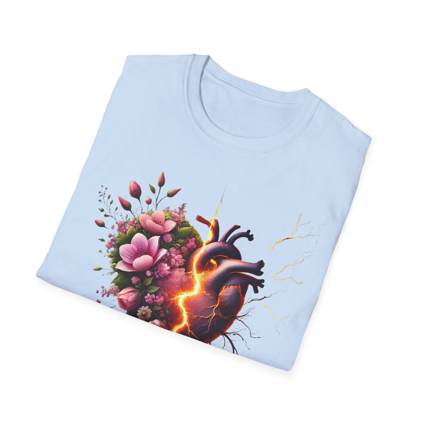 Heartbreak Floral T-Shirt - Perfect for Gifts, Casual Wear, Valentines, or Self-Care