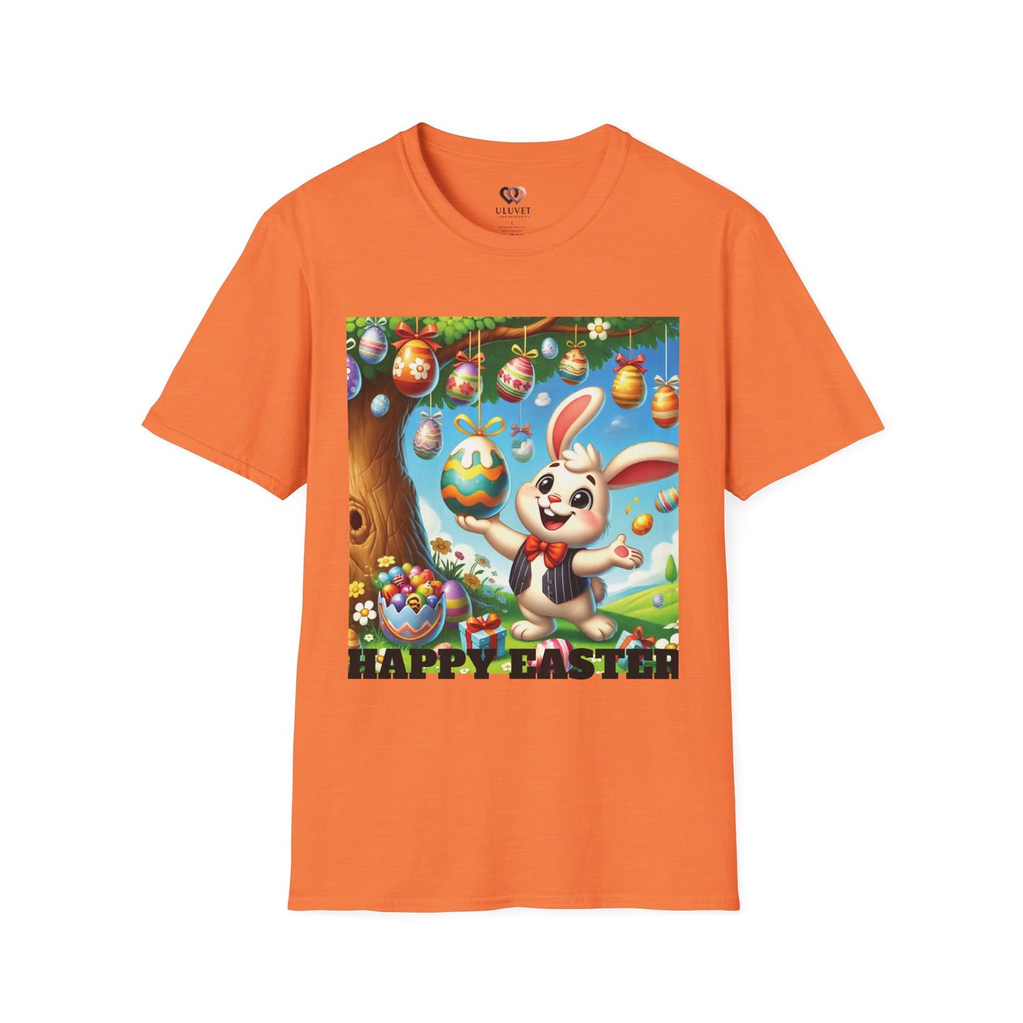 Easter & Halloween Unisex T-Shirt, Cute Bunny Tee, Spooky Rabbit Shirt, Holiday Graphic Top, Festive Wear, Easter Celebration