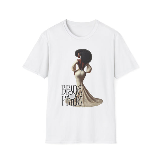 Bride Pride Graphic T-Shirt, Unisex Softstyle Tee + Celebrations, Fashionable , Gift for all, Casual Summer Shirt