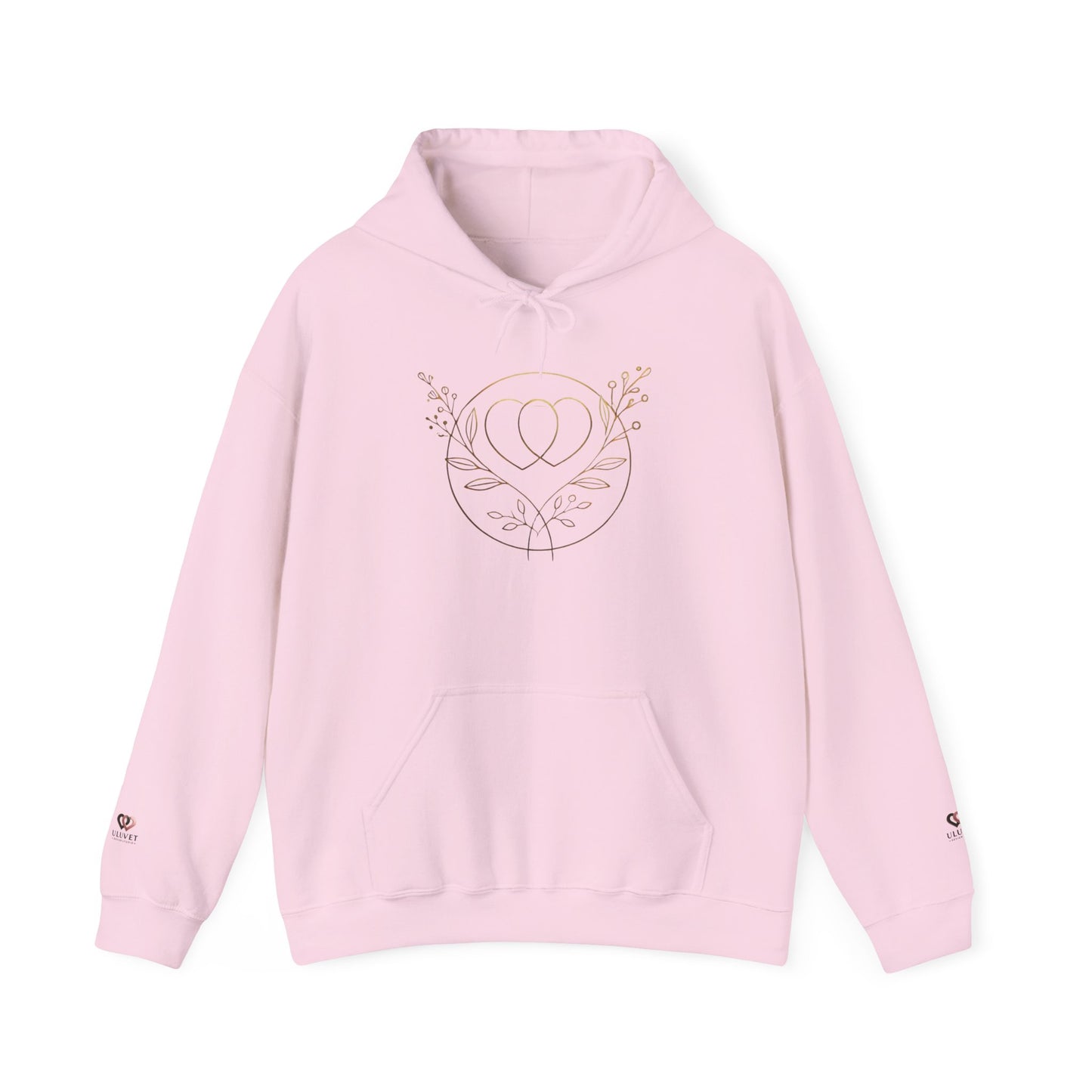 Chic Floral Love Hoodie, Cozy Unisex Sweatshirt, Perfect for Gifting, Trendy Casual Wear, Ideal for Holidays and Celebrations