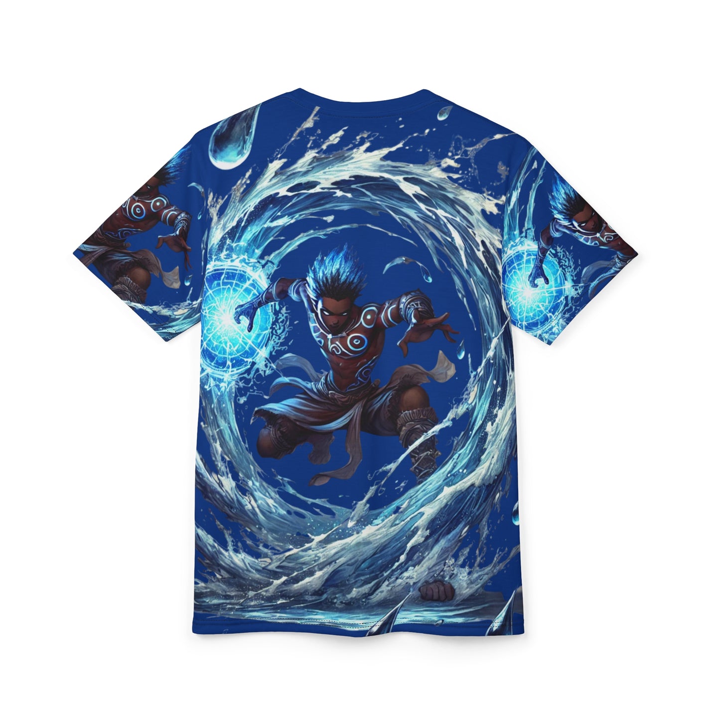 Water Mage All-Over Print Tee — Elemental Sorcerer Graphic Shirt