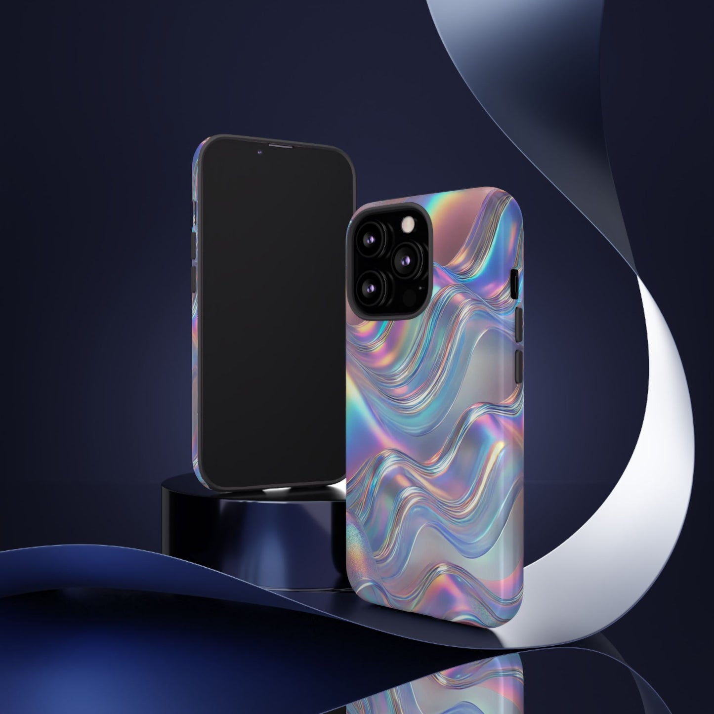 Iridescent Phone Case, Stylish Smartphone Cover, Trendy Tech Accessory, Colorful Gift for Her, Modern Design for Any Occasion