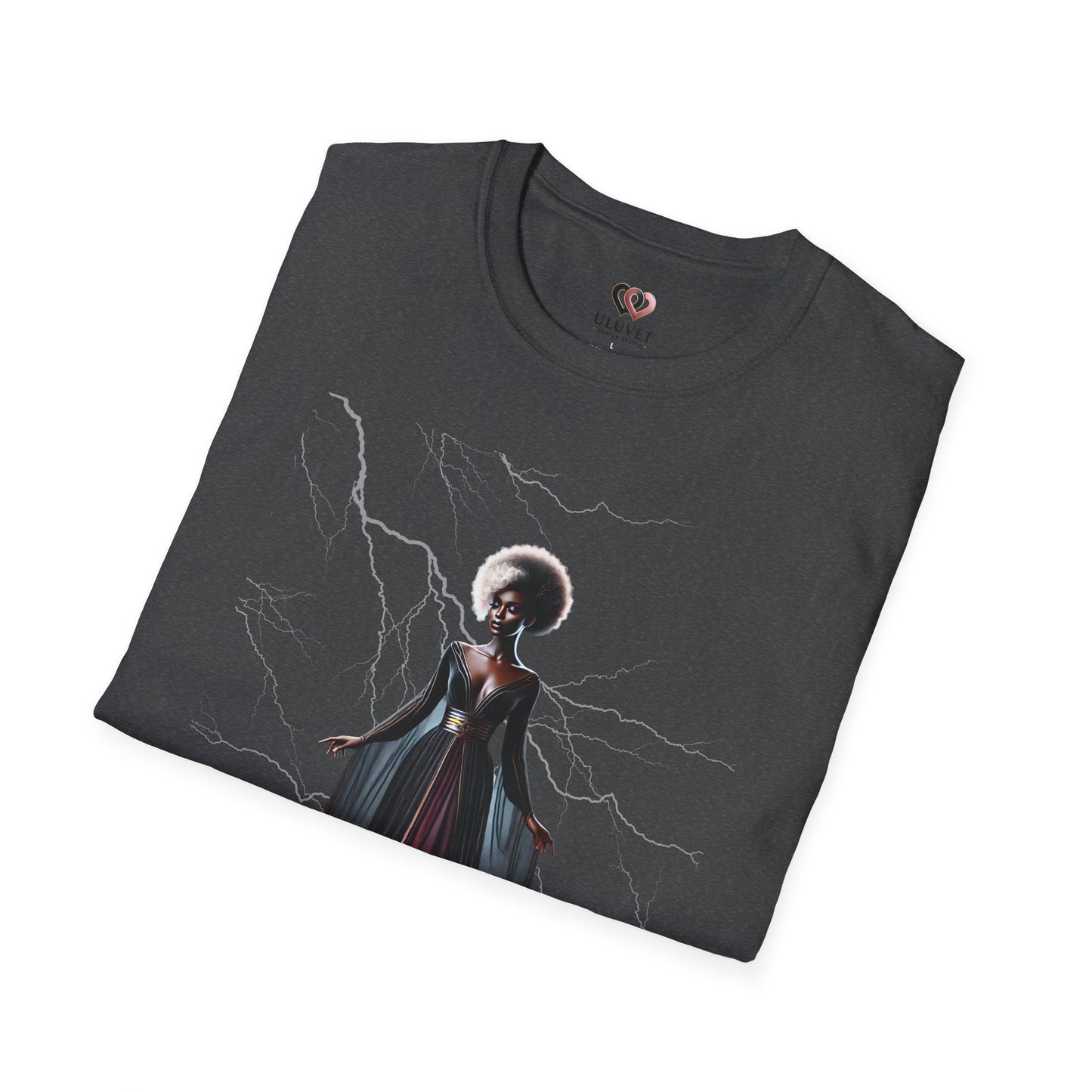 Mystical Vibe Unisex Softstyle T-Shirt with Electric Design