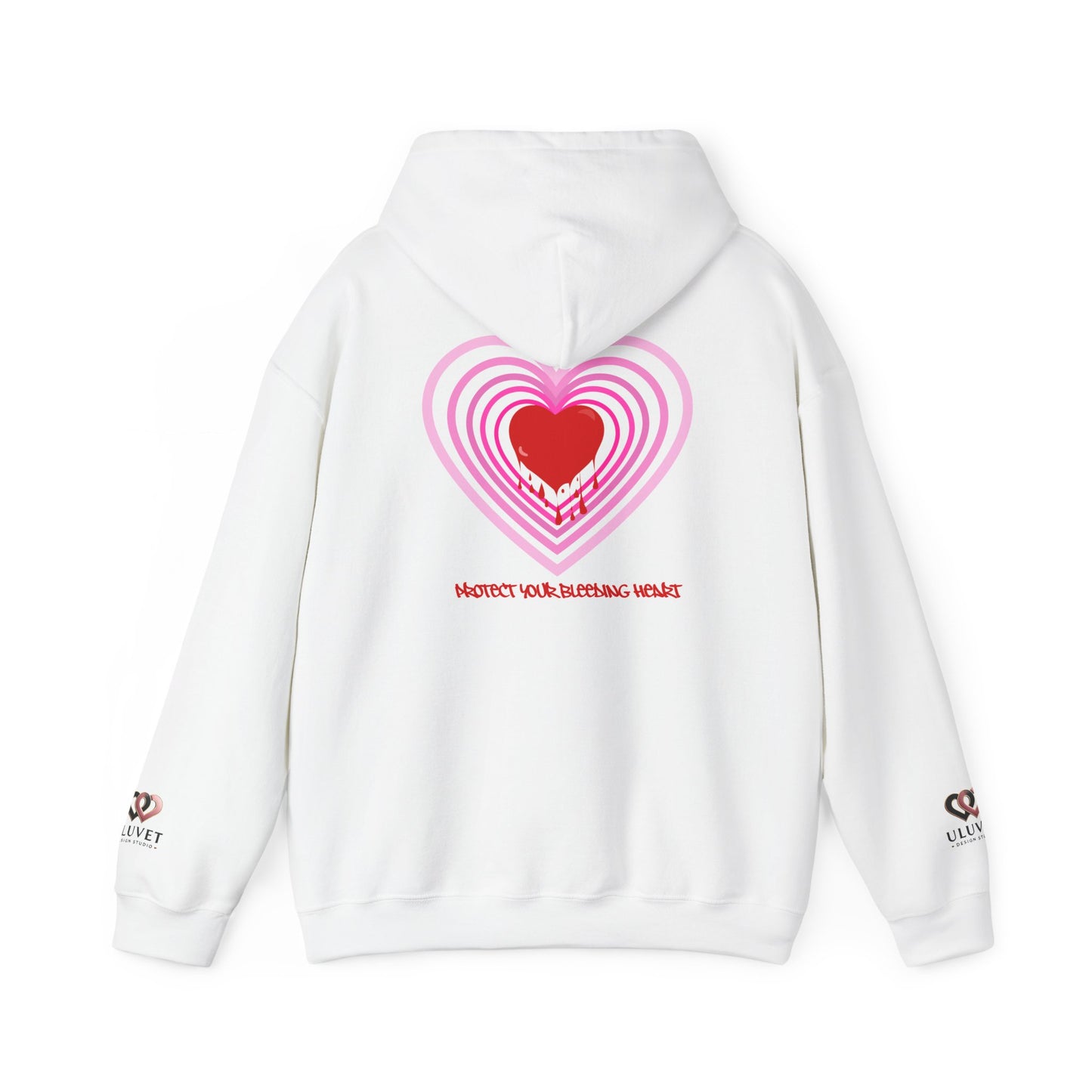 Valentine's Day Heart Hoodie, Cute Love Sweatshirt, Cozy Gift for Him/Her, Casual Loungewear, Comfortable Unisex Sweatshirt