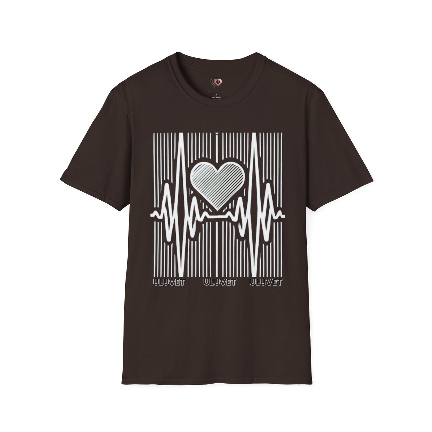 Heartbeat Pulse Love Graphic T-Shirt - Unisex, Perfect for Music Lovers, Gifts, Casual Wear, Everyday Style