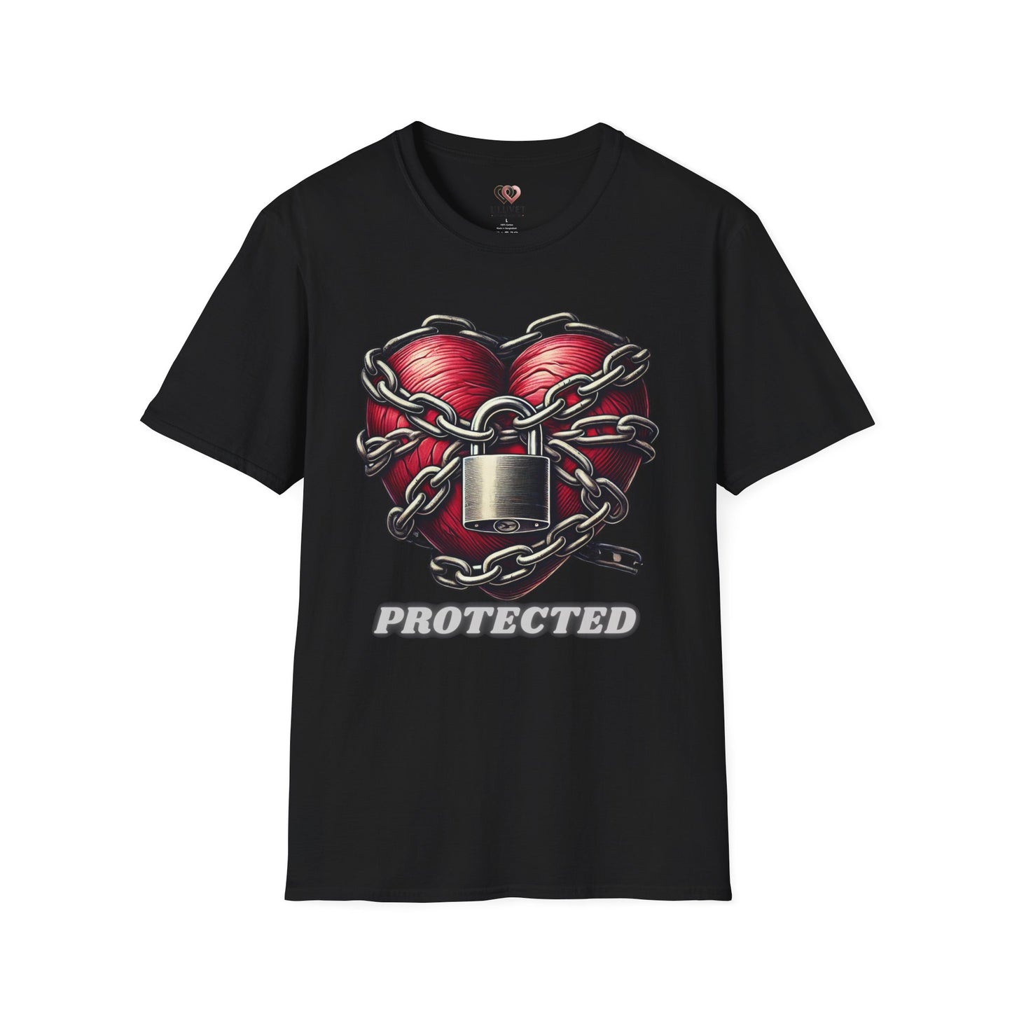 Heart Protected Graphic Tee, Unisex T-Shirt, Casual Wear, Unique Gift, Streetwear Style, Heartfelt Apparel