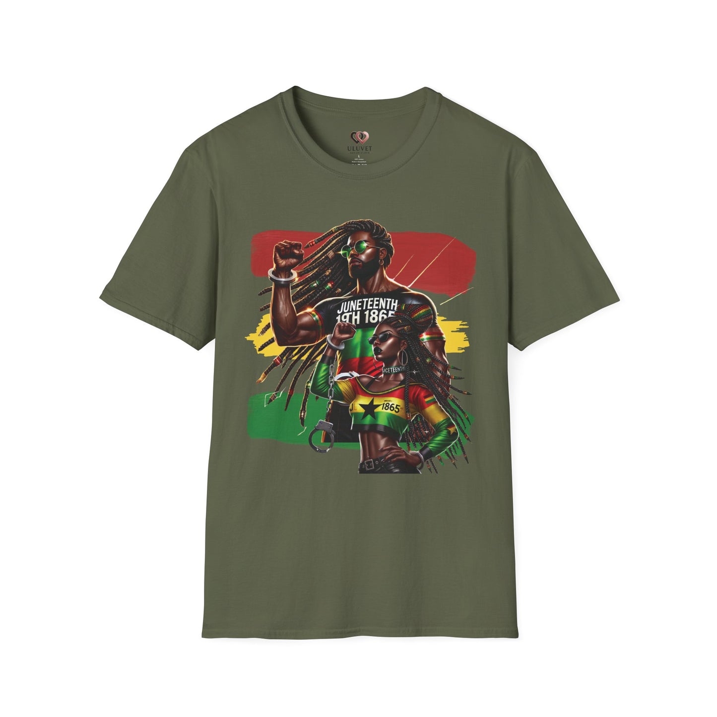 Juneteenth Warrior Graphic T-Shirt – "Juneteenth 1865" Black History Celebration Tee