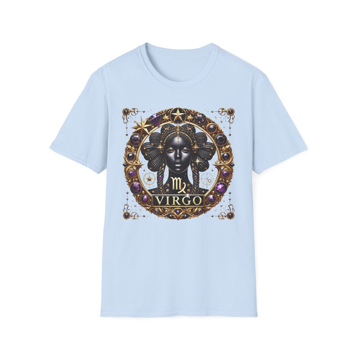 Virgo Zodiac Unisex Softstyle T-Shirt, Astrological Tee, Astrology Gift, Horoscope Apparel, Star Sign Shirt, Birthday Gift