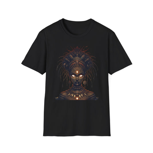 Artistic Goddess Unisex Softstyle T-Shirt - Ethereal Design for Everyday Wear