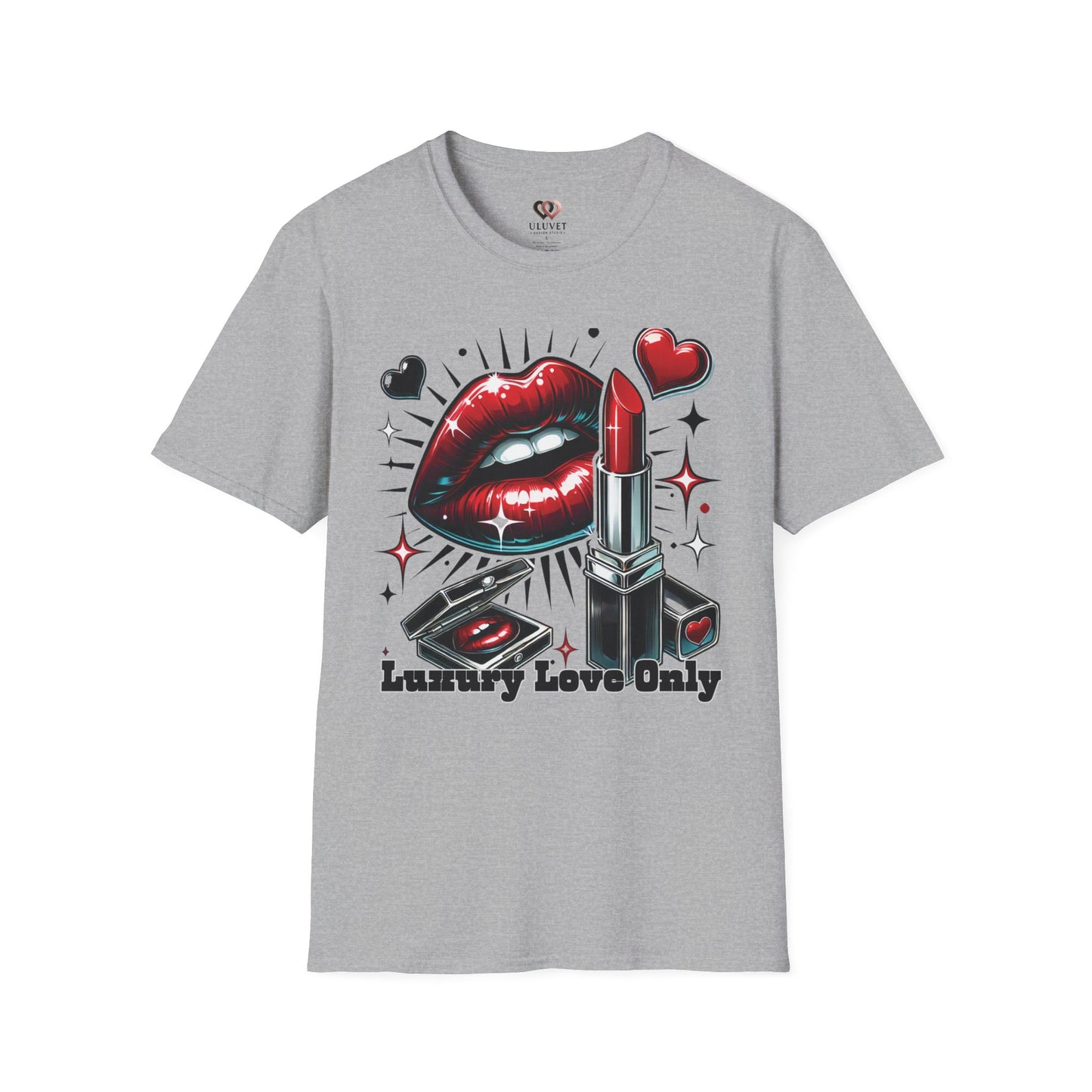 Lipstick & Luxe T-Shirt — "Luxury Love Only" Graphic Tee