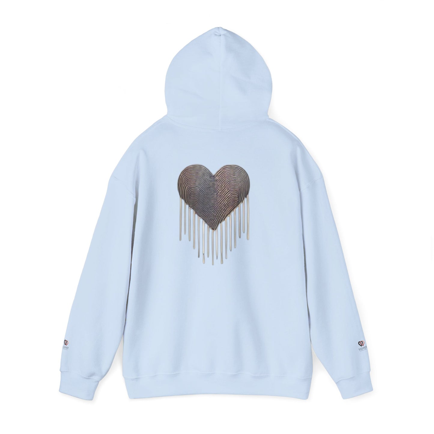 Heart Drip Unisex Hoodie - Cozy Love Sweatshirt, Graphic Hoodie, Winter Fashion, Gift for Her, Valentine's Day Gift
