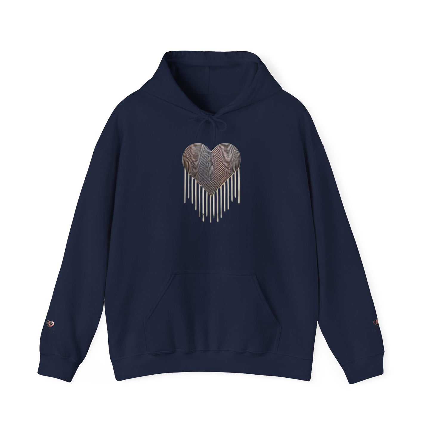 Heart Drip Unisex Hoodie - Cozy Love Sweatshirt, Graphic Hoodie, Winter Fashion, Gift for Her, Valentine's Day Gift