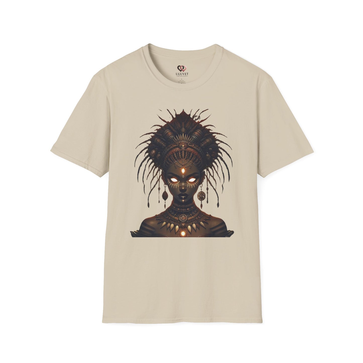 Artistic Goddess Unisex Softstyle T-Shirt - Ethereal Design for Everyday Wear
