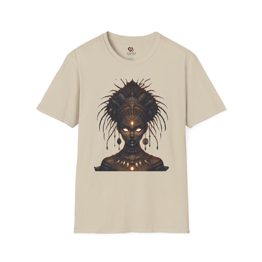 Artistic Goddess Unisex Softstyle T-Shirt - Ethereal Design for Everyday Wear