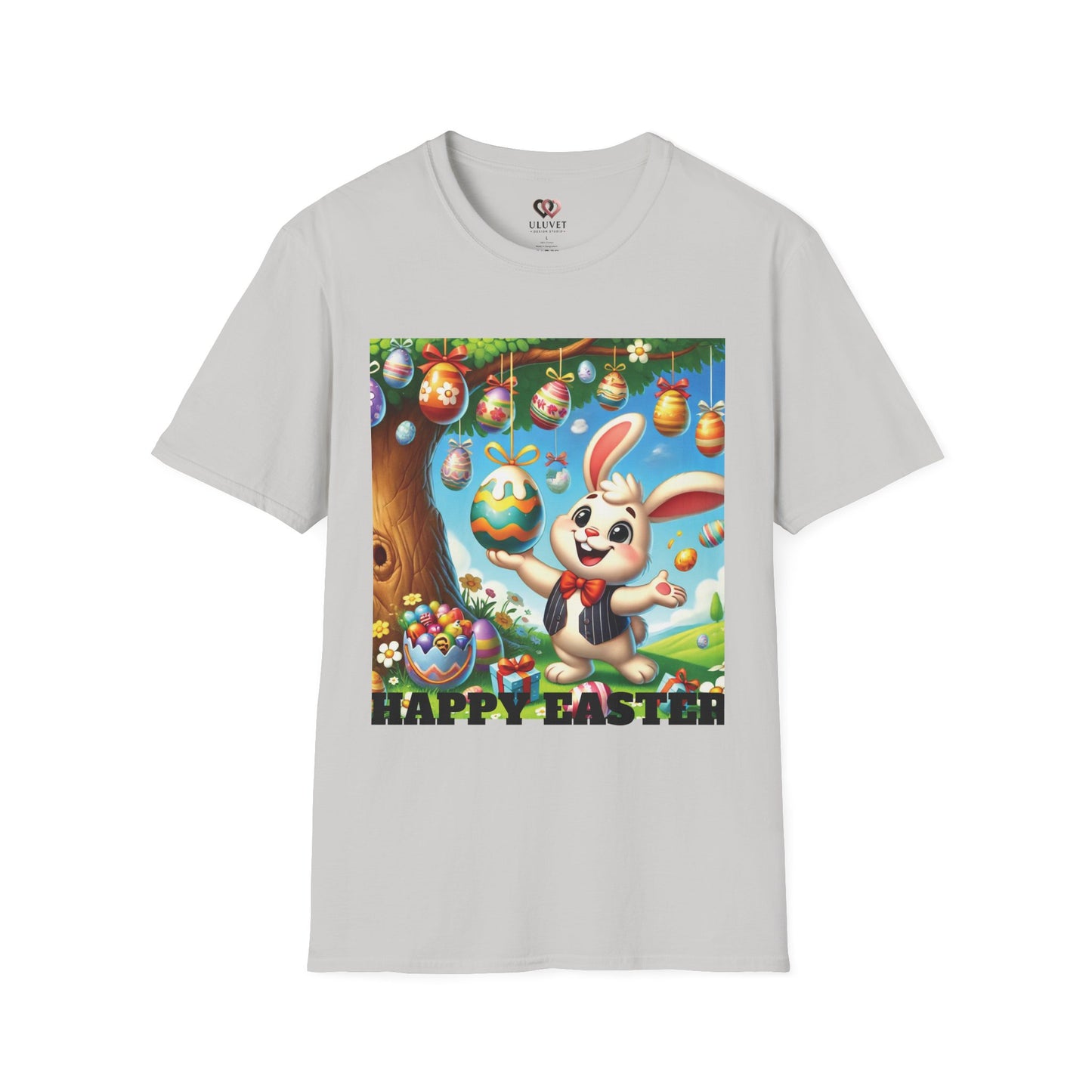 Easter & Halloween Unisex T-Shirt, Cute Bunny Tee, Spooky Rabbit Shirt, Holiday Graphic Top, Festive Wear, Easter Celebration
