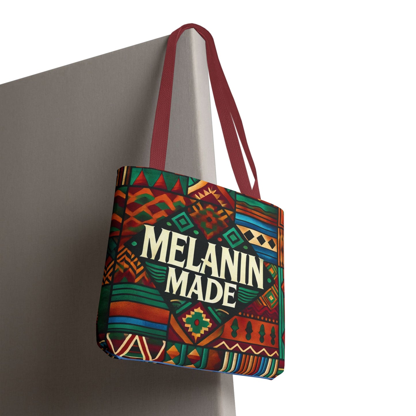 Melanin Made Tote | Afrocentric Geometric Pattern, Colorful Ethnic Design