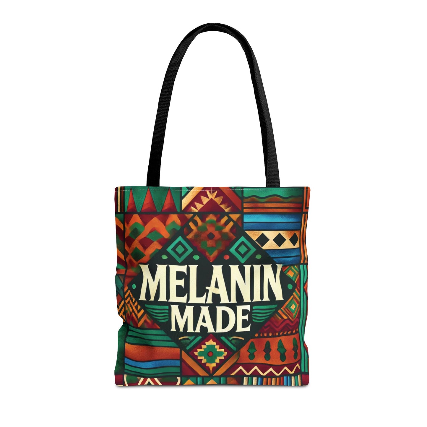 Melanin Made Tote | Afrocentric Geometric Pattern, Colorful Ethnic Design