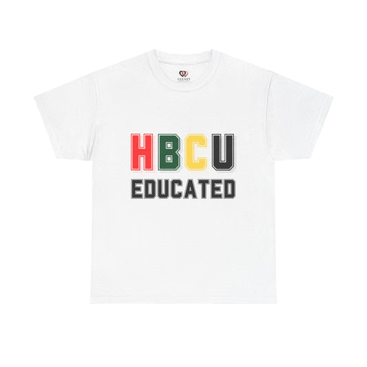 HBCU Educated Unisex Tee, Pride Shirt, College Apparel, Gift for Graduates, Black History Month Tee