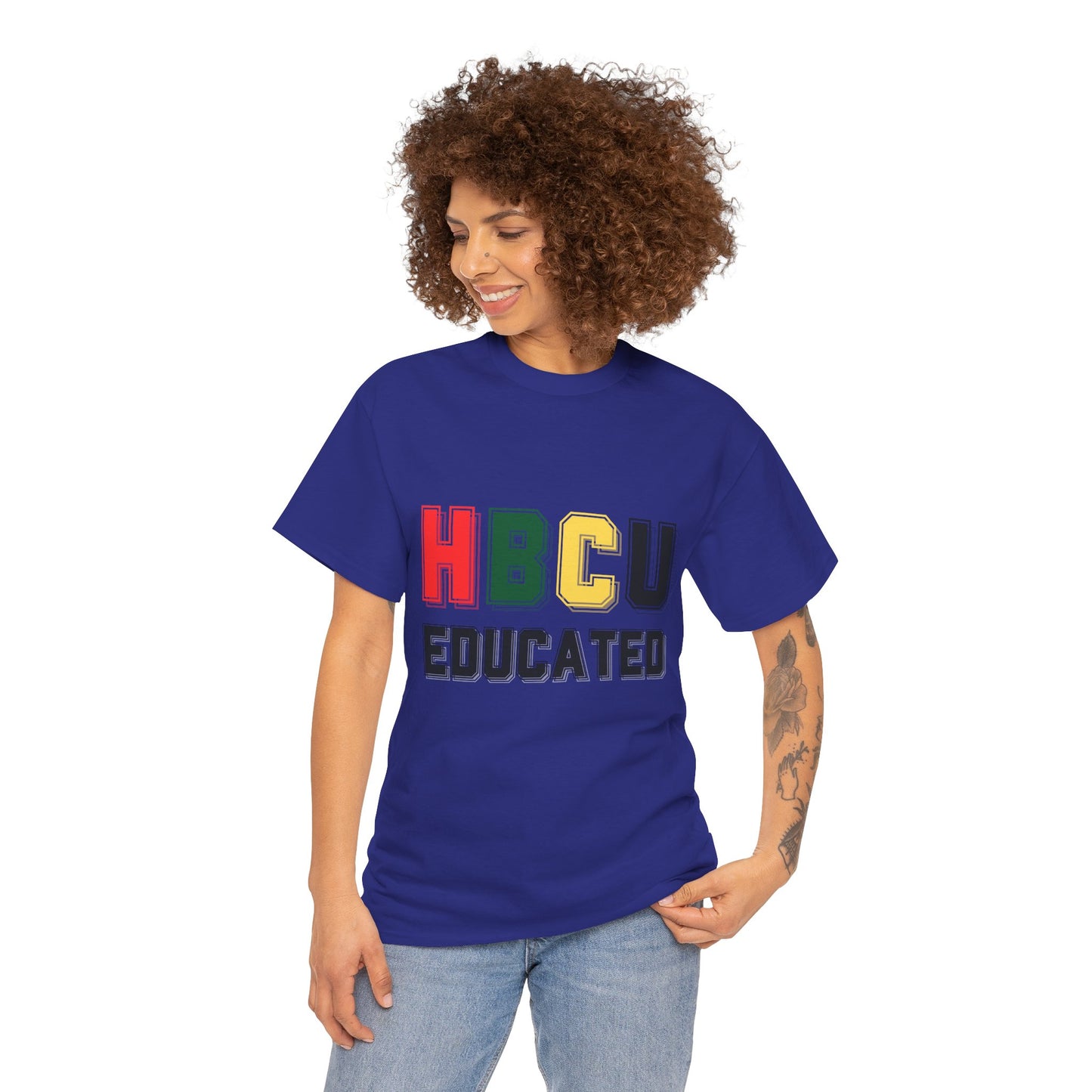 HBCU Educated Unisex Tee, Pride Shirt, College Apparel, Gift for Graduates, Black History Month Tee