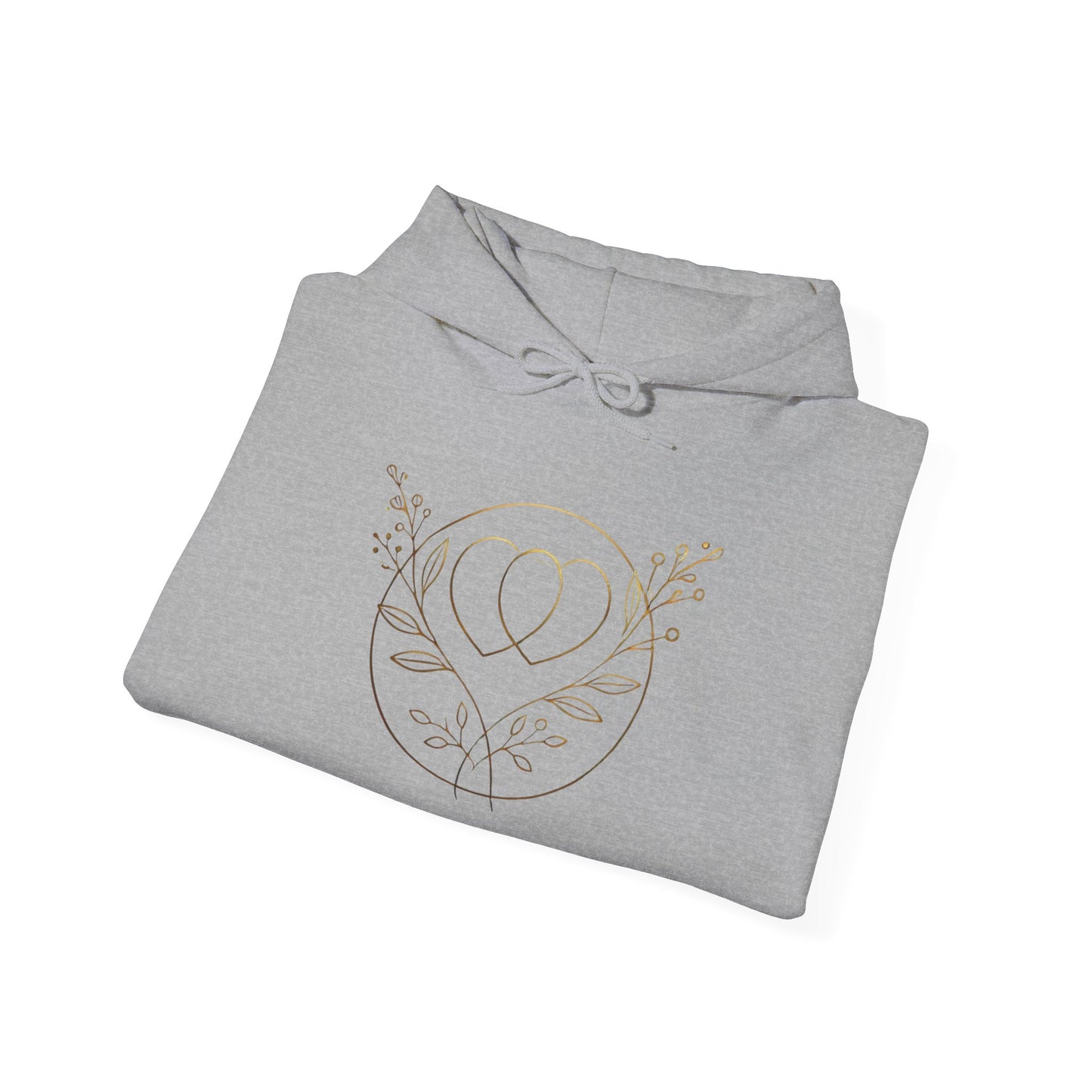 Chic Floral Love Hoodie, Cozy Unisex Sweatshirt, Perfect for Gifting, Trendy Casual Wear, Ideal for Holidays and Celebrations