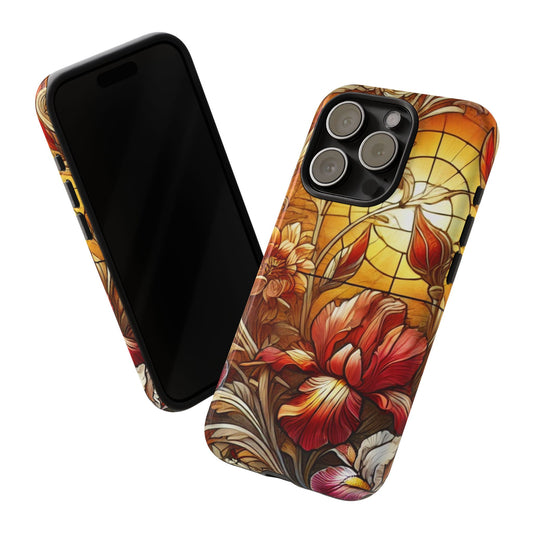 Floral iPhone Case | Tough Cases | Artistic Phone Cover | Flower Design | Stylish Mobile Protector | Unique Gift Idea