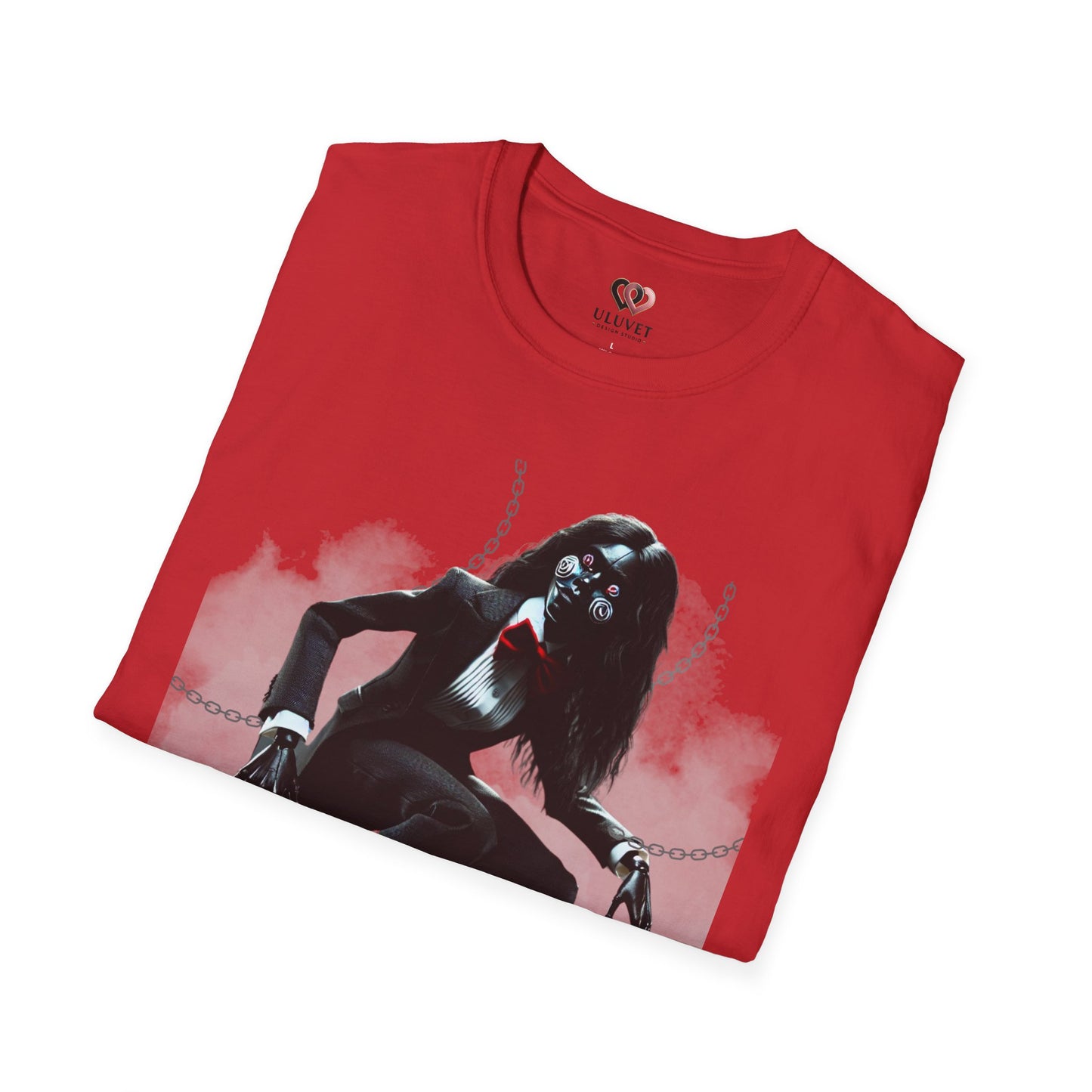 The Marionette Unisex Softstyle T-Shirt | Spooky Halloween Tee, Horror Clothing, Unique Graphic Shirt, Gift for Horror Lovers